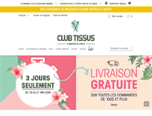Tablet Screenshot of clubtissus.com